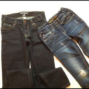 Girls jeans, two pair